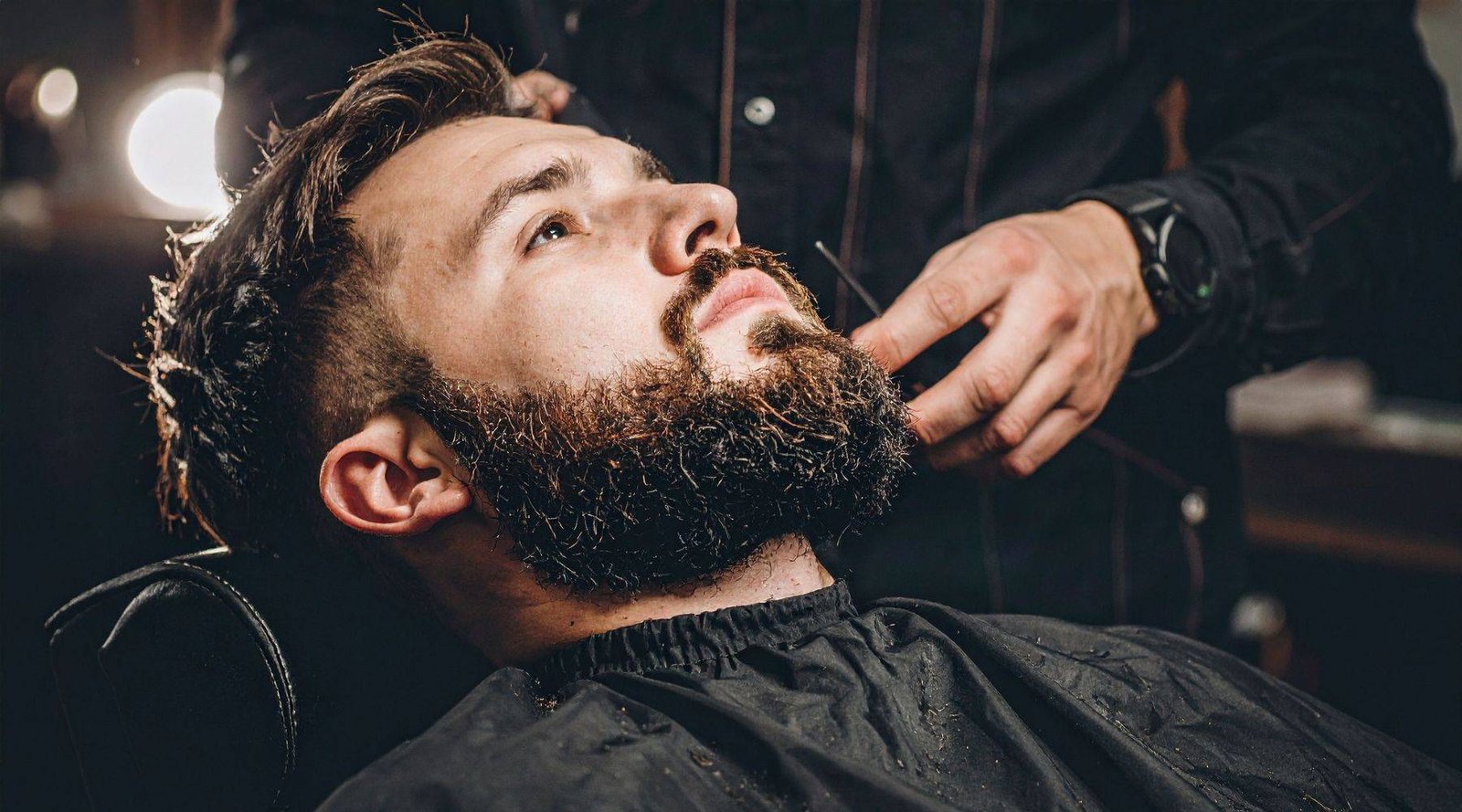 Beard trim and grooming